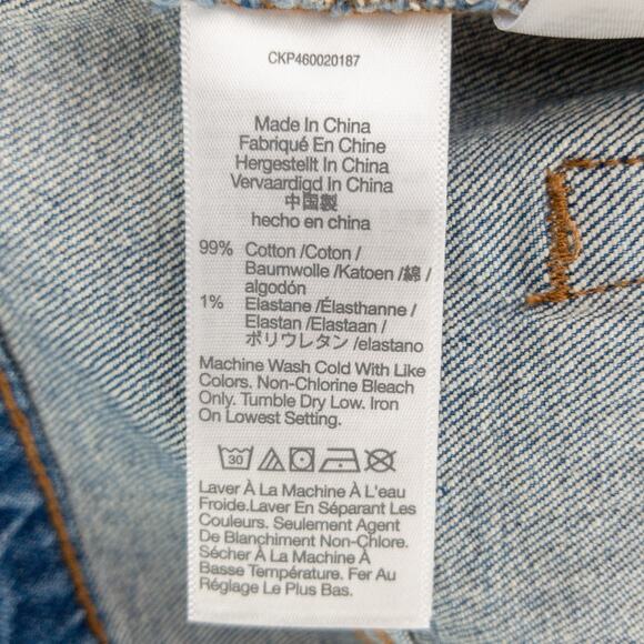 Madewell Men’s Relaxed Fit Jeans 38x32 Medium Wash Denim Factory Distressed - Picture 9 of 16